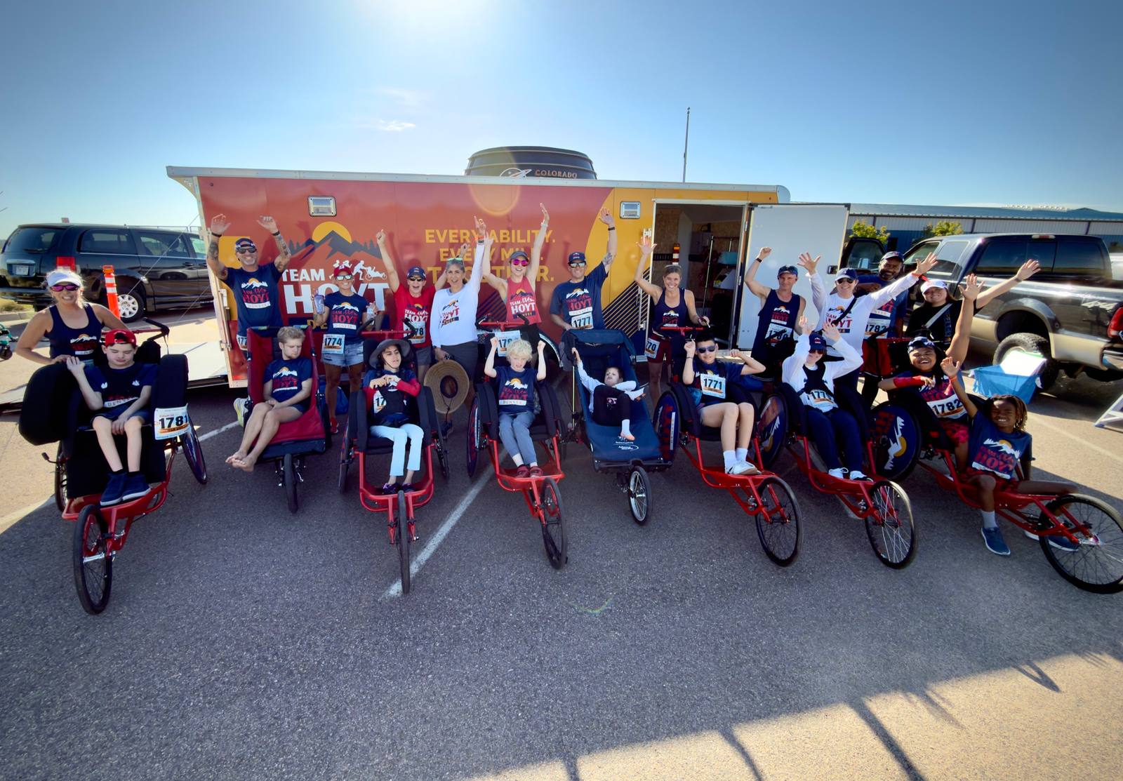 Team Hoyt Denver athletes carrying the legacy forward at a Colfax race